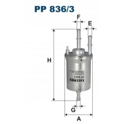 FILTR PALIWA FILTRON PP836/3 AUDI SEAT PP 836/3