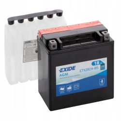 AKUMULATOR MOTOCYKLOWY EXIDE BIKE 12V 18AH ETX20CH-BS - NAJNOWSZY MODEL