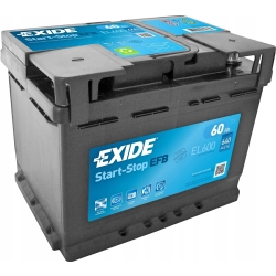 AKUMULATOR EXIDE EFB START-STOP 60Ah 640A EL600