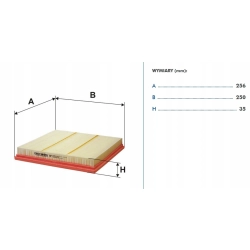 FILTR POWIETRZA FILTRON AP 051/8 CHEVROLET OPEL