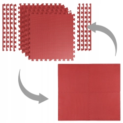 OCHRONNA MATA PODŁOGA GUMOWA PUZZLE NA SIŁOWNIĘ POD SPRZĘT 4 SZT 60x60