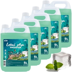 LETNI PŁYN DO SPRYSKIWACZY ZAPACHOWY 25L USUWA OWADY SKUTECZNY - MIĘTA