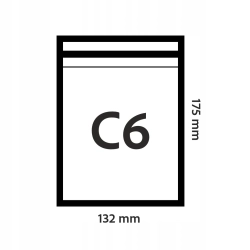 KOPERTY KURIERSKIE KANGURKI PRZYLGI KOZAK C6 175-132mm 1000 SZTUK MOCNE