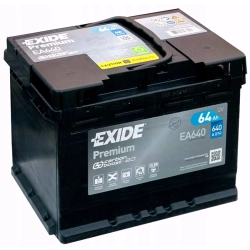 AKUMULATOR EXIDE PREMIUM 64AH 640A 64 AH EA640 !
