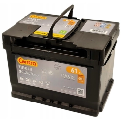 AKUMULATOR CENTRA FUTURA 61AH 600A NOWY MODEL