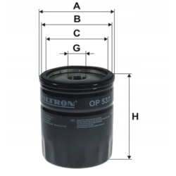 FILTR OLEJU FILTRON OP537 DO ALFA ROMEO FIAT SEAT