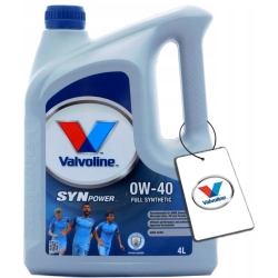 VALVOLINE SYNPOWER 0W40 4L + GRATIS