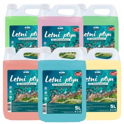 LETNI PŁYN DO SPRYSKIWACZY EFEKT NIEWIDZIALNEJ WYCIERACZKI WYDAJNY 25L 5x5L
