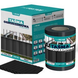 TAŚMA OGRODZENIOWA CZARNA 19cm x 35m BASIC OSŁONA NA OGRODZENIE PANELOWE UV