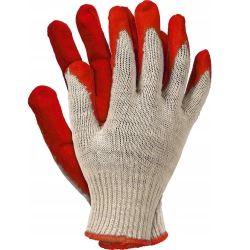 RĘKAWICE ROBOCZE POLIBAWEŁNIANE OGRODNICZE+ LATEKS (WAMPIRKI) ROZMIAR L