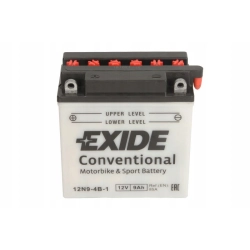 AKUMULATOR MOTOCYKLOWY EXIDE BIKE 12V 9AH 12N9-4B-1- NAJNOWSZY MODEL