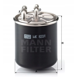 FILTR PALIWA MANN WK820/1 MERCEDES WK 820/1