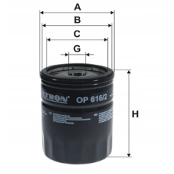 FILTR FILTRON OP616/2 SKODA VW OP 616/2