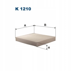 FILTR KABINOWY FILTRON K1210 DO TOYOTA K 1210
