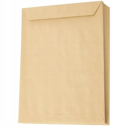 KOPERTA KOPERTY BRĄZOWE BIUROWE LISTOWE C4 BEZ OKIENKA MOCNY KLEJ 50 SZT