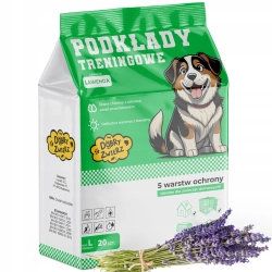 PODKŁADY CHŁONNE PREMIUM HIGIENICZNE MATY ZAPACHOWE DLA PSA L 90x60 20 SZT