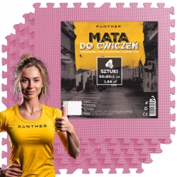 OCHRONNA MATA PODŁOGA GUMOWA PUZZLE NA SIŁOWNIĘ POD SPRZĘT 4 SZT 60x60