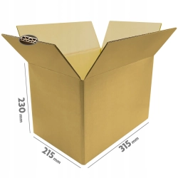 KARTON KLAPOWY 5 WARSTW PUDEŁKO FORMAT A 315x215x230 B. MOCNY 720G 10 szt.