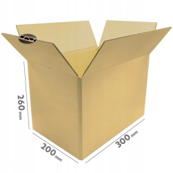 KARTON PUDEŁKO PACZKOMAT C 300x200x260 10 SZTUK