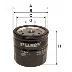 FILTR OLEJU FILTRON OP543 DO FORD OP 543