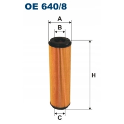 FILTR OLEJU FILTRON OE 640/8 DO MERCEDES W203