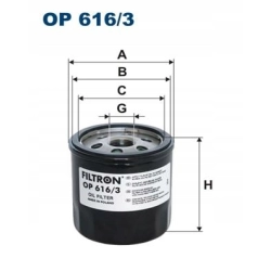 FILTR OLEJU FILTRON OP616/3 AUDI SKODA VW OP 616/3