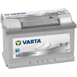 AKUMULATOR VARTA SILVER 74AH 750A E38 !