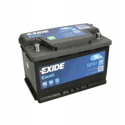 AKUMULATOR SAMOCHODOWY EXIDE EXCELL 74AH/680A L+ EB741