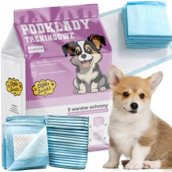 PODKŁADY CHŁONNE PREMIUM HIGIENICZNE MATY ZAPACHOWE DLA PSA 60x45 50 SZT