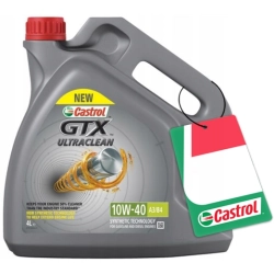 CASTROL GTX ULTRACLEAN 10W40 A3/B4 4L + GRATIS