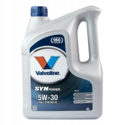 VALVOLINE SYNPOWER ENV C2 5W30 4L + GRATIS