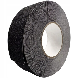 MOCNA SAMOPRZYLEPNA TAŚMA ANTYPOŚLIZGOWA SCHODOWA CZARNA 50mm x 20m