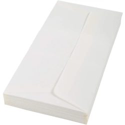 KOPERTA KOPERTY BIAŁE BIUROWE LISTOWE DL BEZ OKIENKA MOCNY KLEJ 50 SZT
