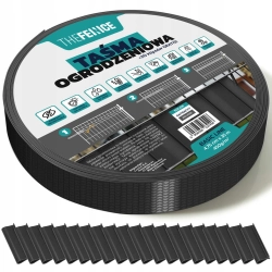 TAŚMA OGRODZENIOWA ANTRACYT 475cm x 35m BASIC LINE OGRODZENIE PANELOWE UV