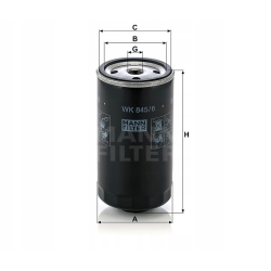 FILTR PALIWA MANN WK 845/6 DO BMW 3 5 7