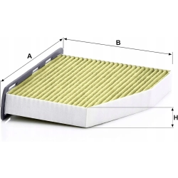 FILTR KABINOWY MANN FILTER FP 2939/1 WĘGLOWY Z POLIFENOLEM