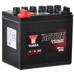 AKUMULATOR YUASA ACTIVE 26AH 896 DO KOSIAREK LEWY+