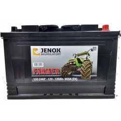 AKUMULATOR DO MASZYN ROLNICZYCH JENOX FARMER 12V 120AH 850A 120246F
