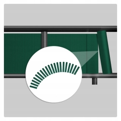 KLIPSY DO TAŚMY OGRODZENIOWEJ THEFENCE 475CM ZIELONE 20 SZT.