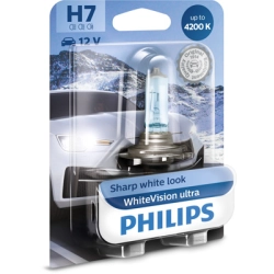 ŻARÓWKA PHILIPS H7 WHITEVISION ULTRA 4200K 12972WVUB1 1 SZTUKA