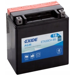 AKUMULATOR MOTOCYKLOWY EXIDE BIKE 12V 18AH ETX20CH-BS - NAJNOWSZY MODEL