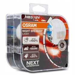 OSRAM ŻARÓWKA HB3 12V/60W P20D +150% NIGHT BREAKER LASER DUO BOX