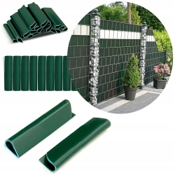 KLIPSY DO TAŚMY OGRODZENIOWEJ THEFENCE 475CM ZIELONE 20 SZT.