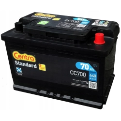 AKUMULATOR CENTRA STANDARD 70AH 640A 70 AH