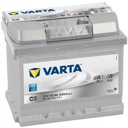 AKUMULATOR VARTA SILVER 52AH 520A C6 !