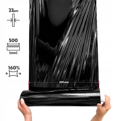 FOLIA STRETCH XXXL STRECH 10x3KG CZARNA 10SZT