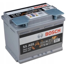 AKUMULATOR BOSCH S5 AGM 60AH 680A S5A05 START STOP