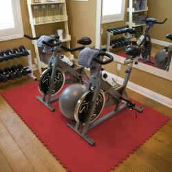 OCHRONNA MATA PODŁOGA GUMOWA PUZZLE NA SIŁOWNIĘ POD SPRZĘT 4 SZT 60x60