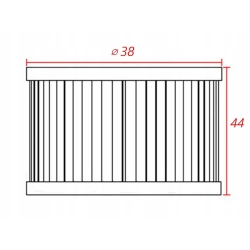 FILTR OLEJU HF207 KAWASAKI KXF 250 SUZUKI RMZ