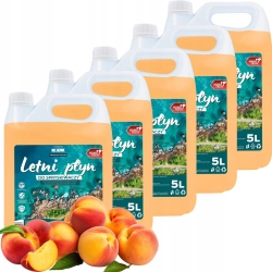 LETNI PŁYN DO SPRYSKIWACZY HYDROFOBOWY 25L USUWA OWADY ZAPACH BRZOSKWINIA